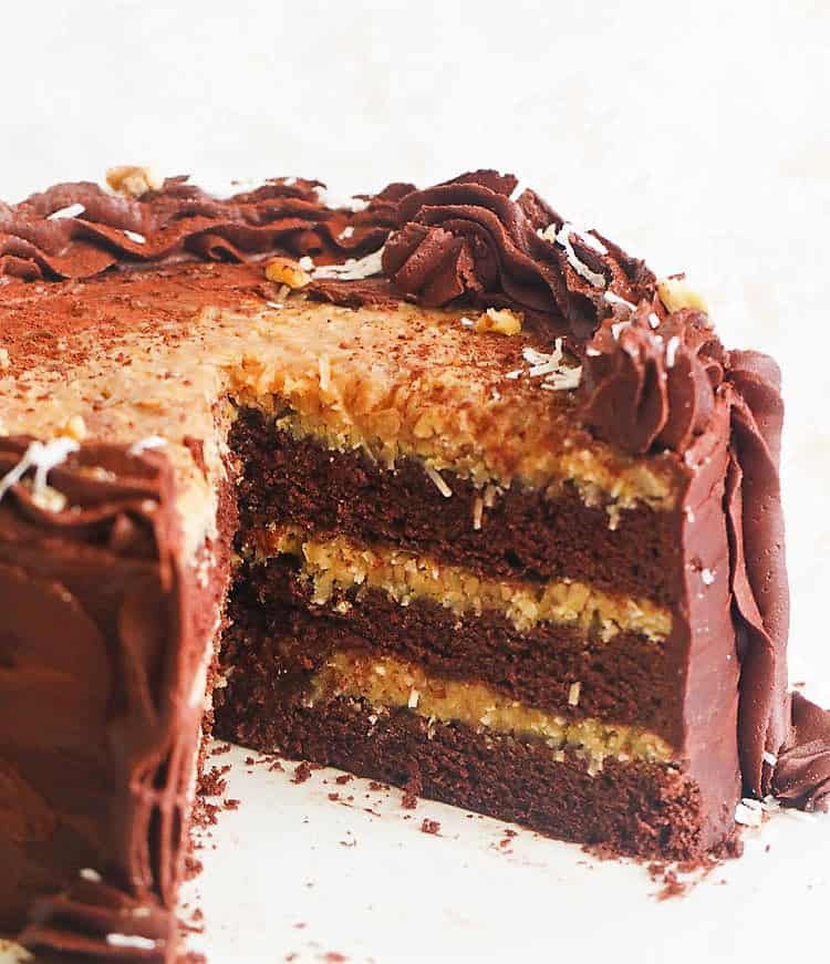 Chocolately and coconutty German Chocolate Cake