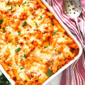 Mouthwatering baked ziti for miles of smiles