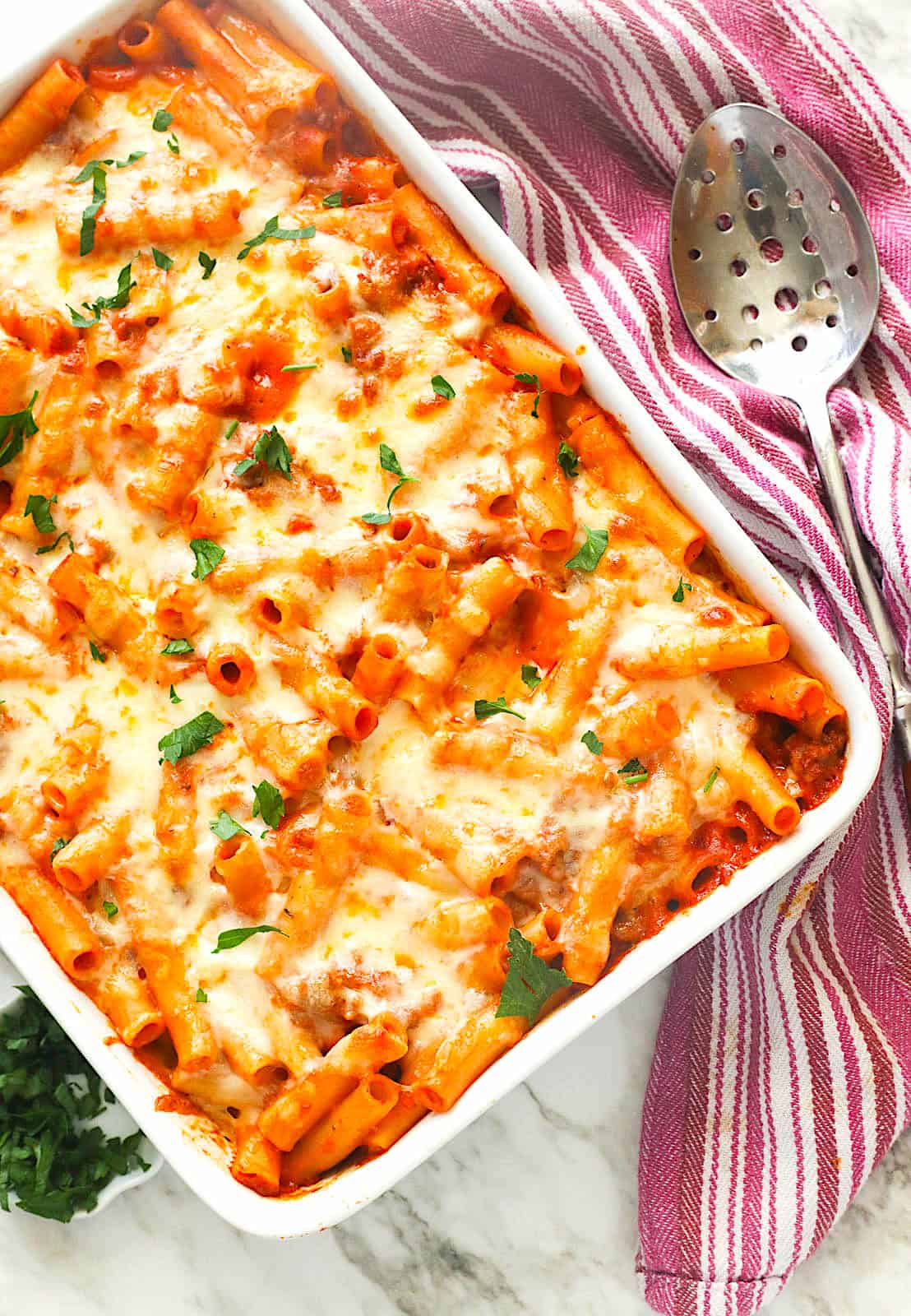 Mouthwatering baked ziti for miles of smiles