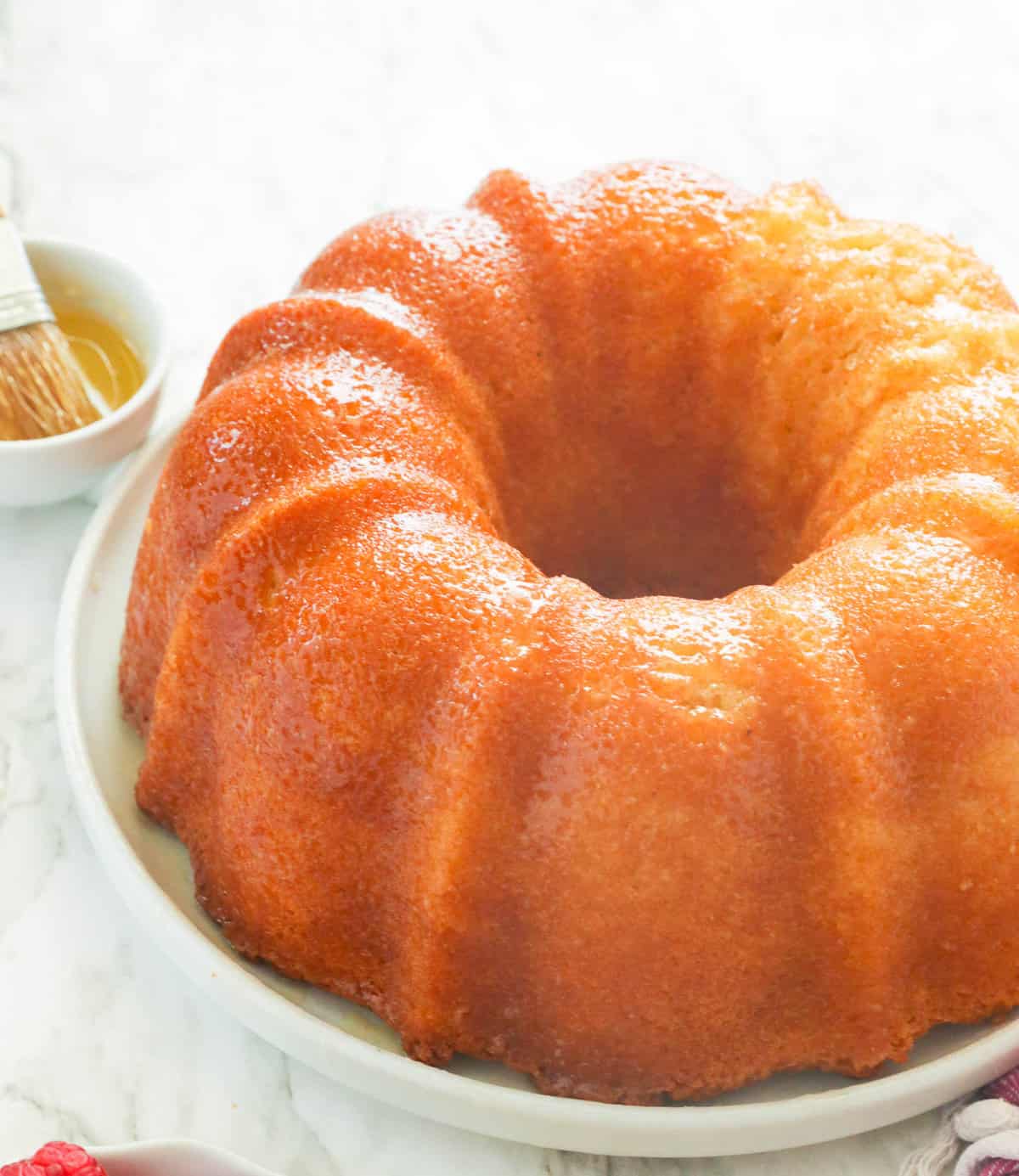 This Kentucky cake is insanely moist with a buttery bourbon glaze