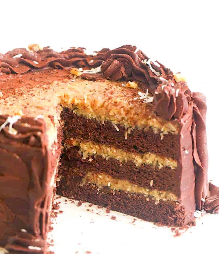 Chocolately and coconutty German Chocolate Cake
