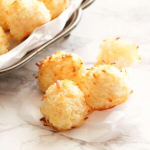 Coconut Macaroons are delightfully sweet bite-sized treats