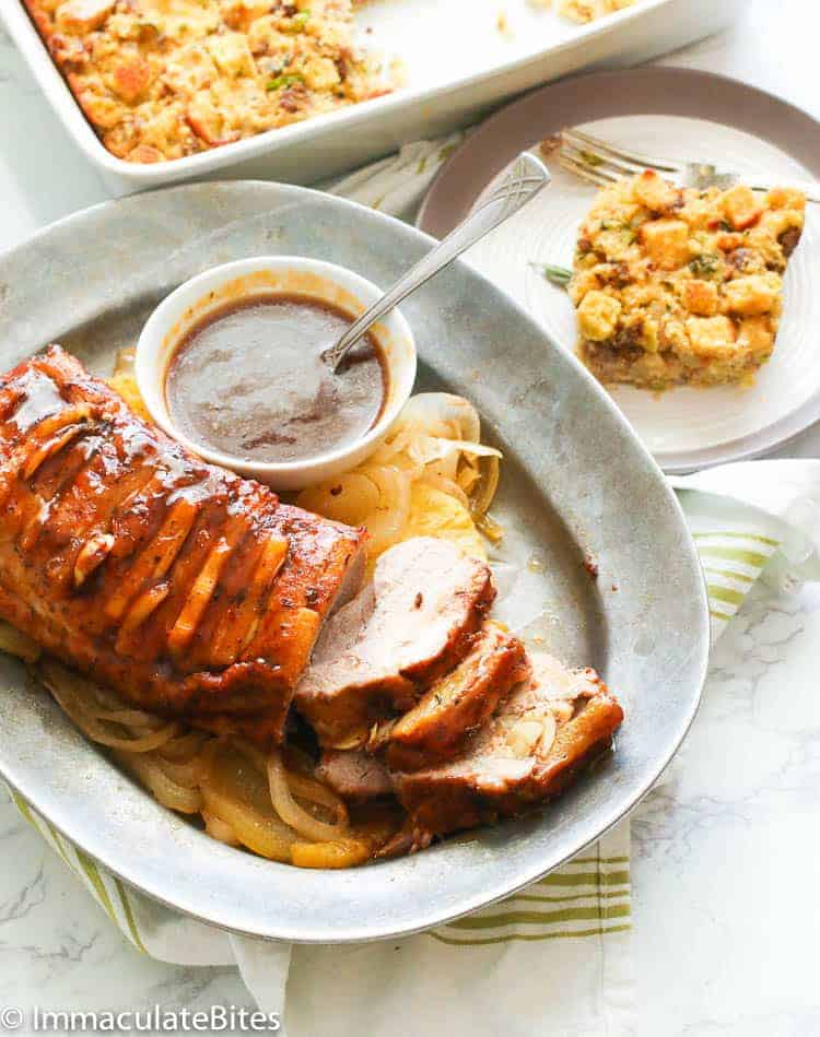 Pork loin in the slow cooker saves a lot of work