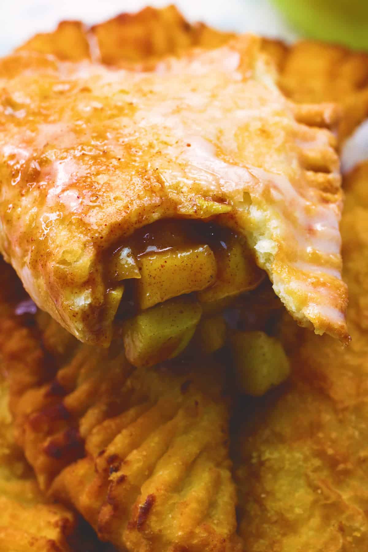 Enjoy freshly baked apple pie