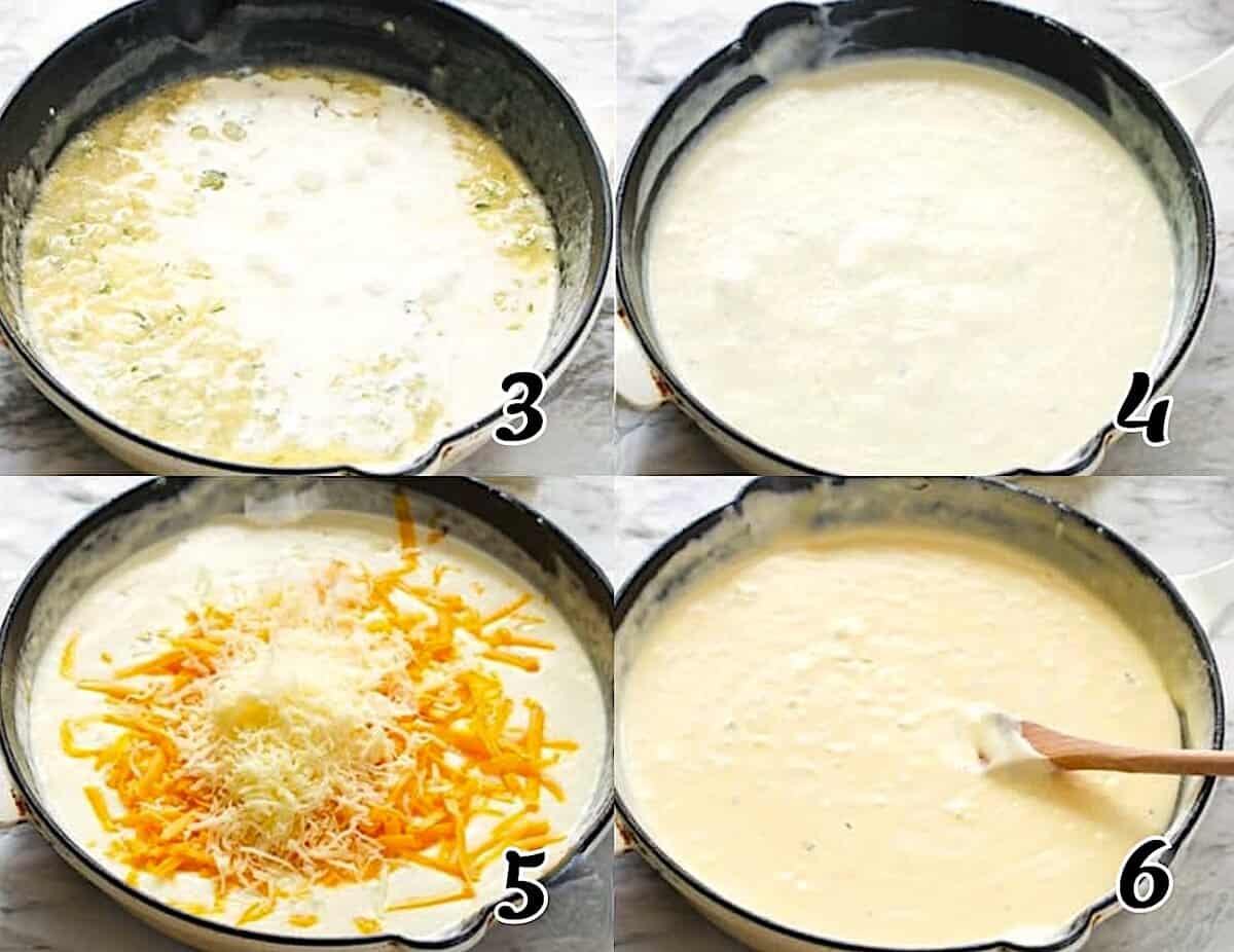 Make the cheese sauce