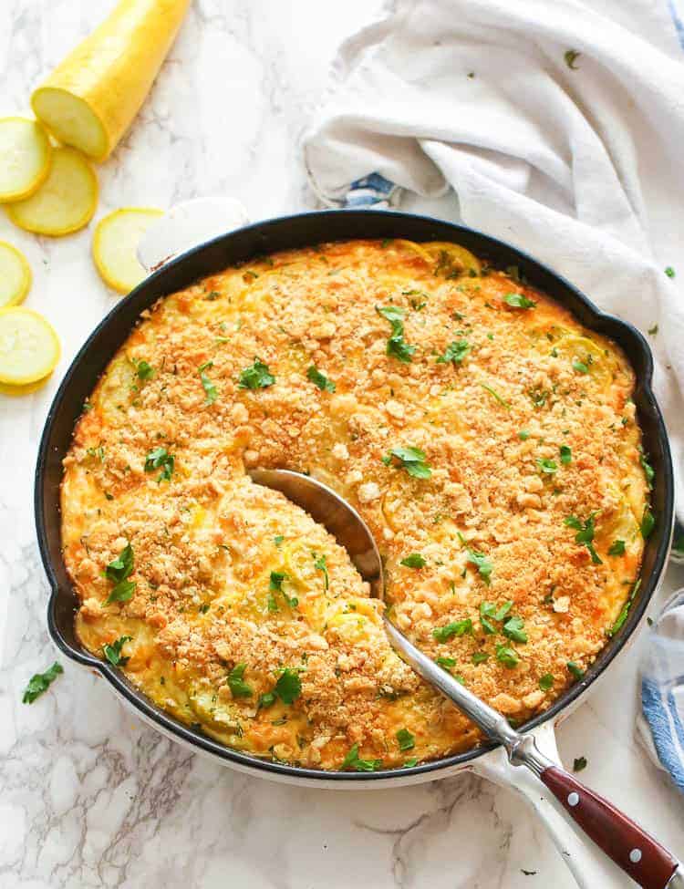 Buttery Yellow Squash Casserole