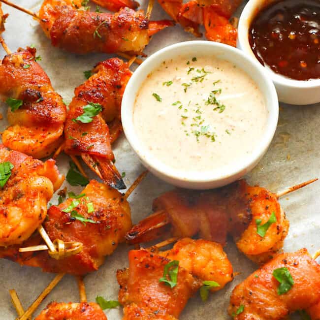 Bacon-Wrapped Shrimp is the best of both worlds for meat and seafood lovers