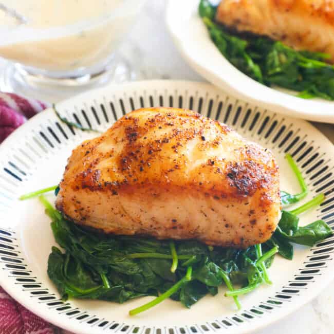Chilean Sea Bass is a tender, flaky, and super delicious baked fish