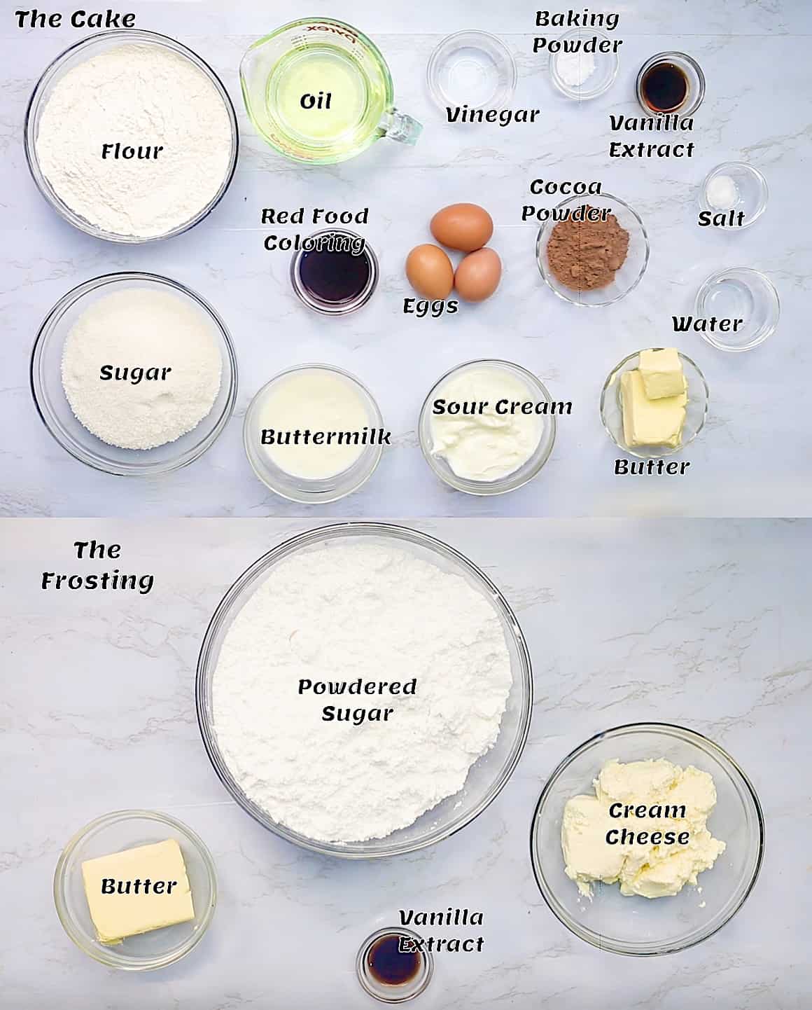 Recipe ingredients