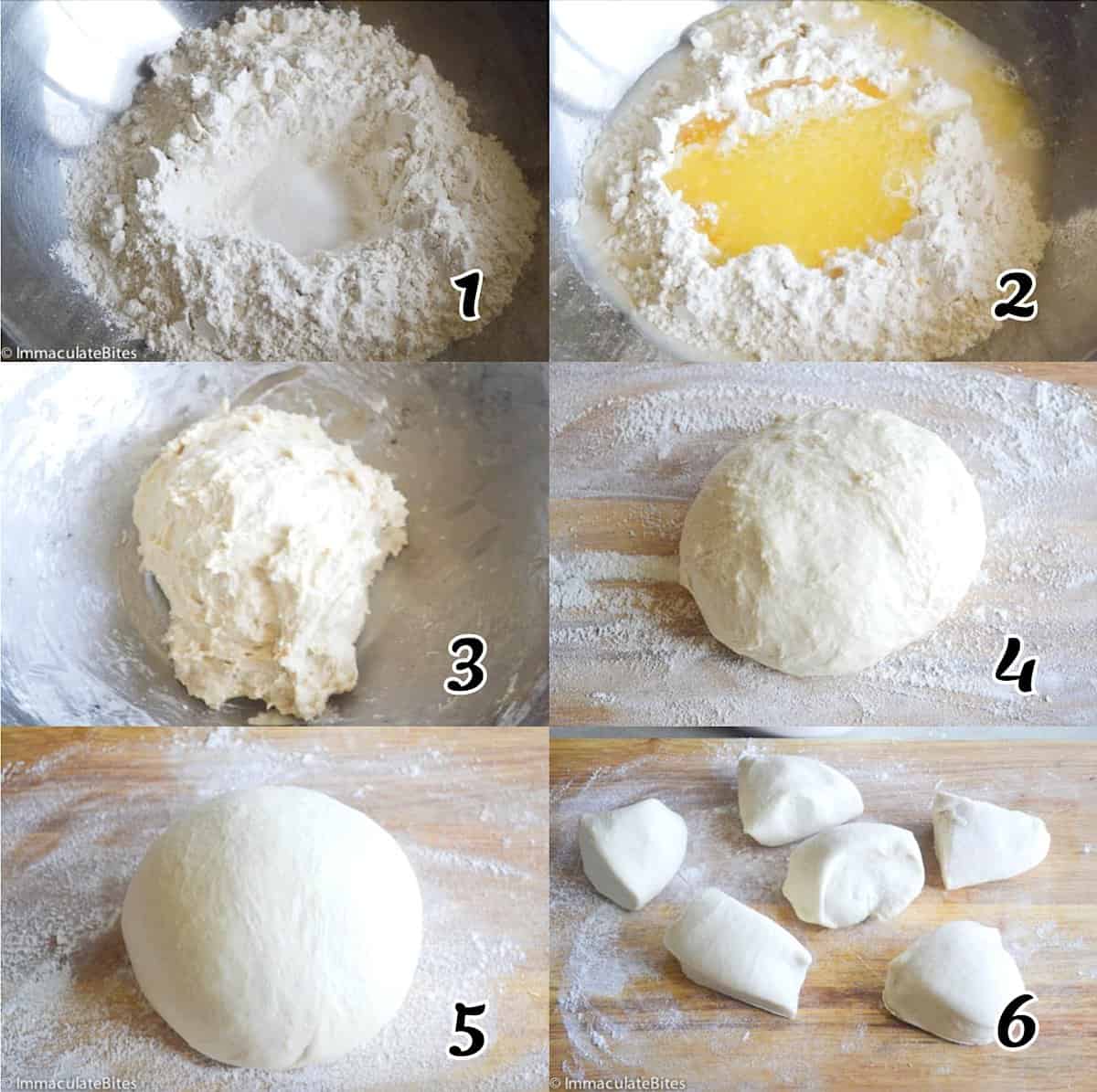 Mix all the ingredients to make the dough