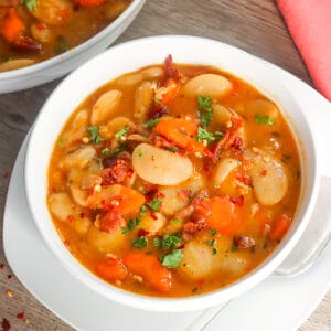 A soul satisfying bowl of butter beans