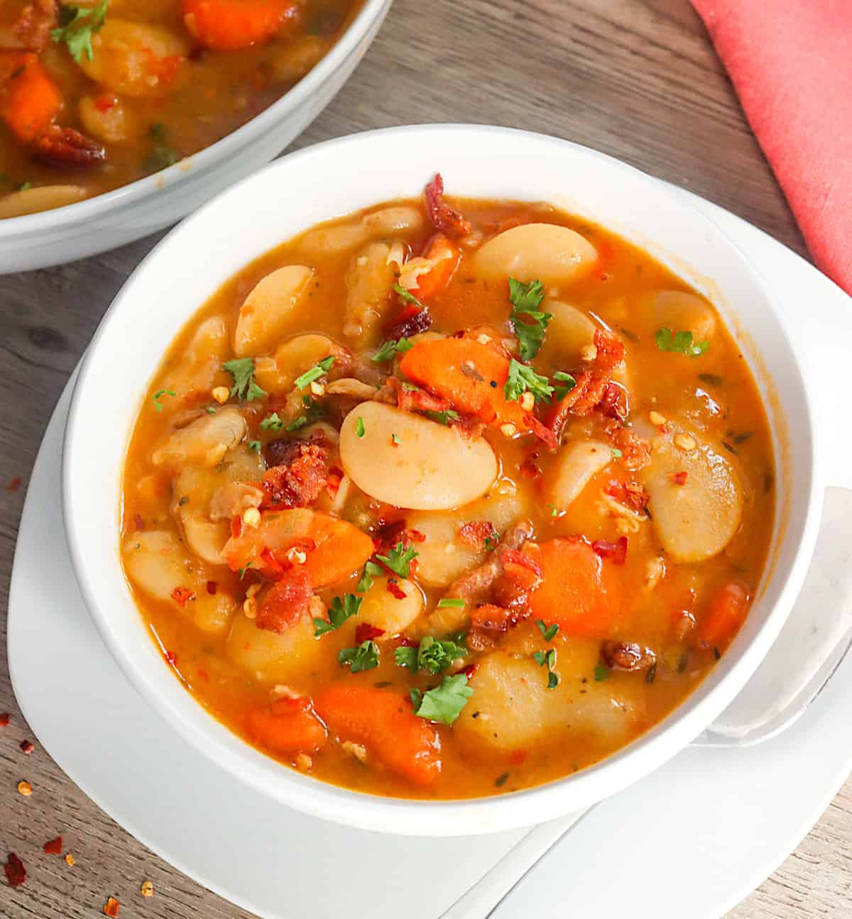 A soul satisfying bowl of butter beans