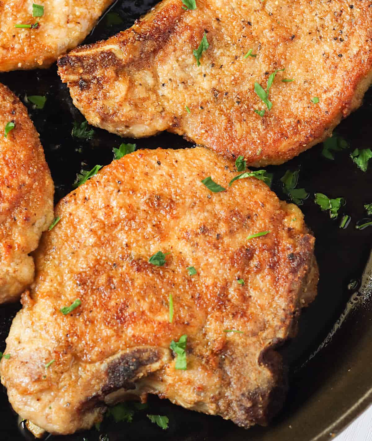 Insanely delicious fried pork chops
