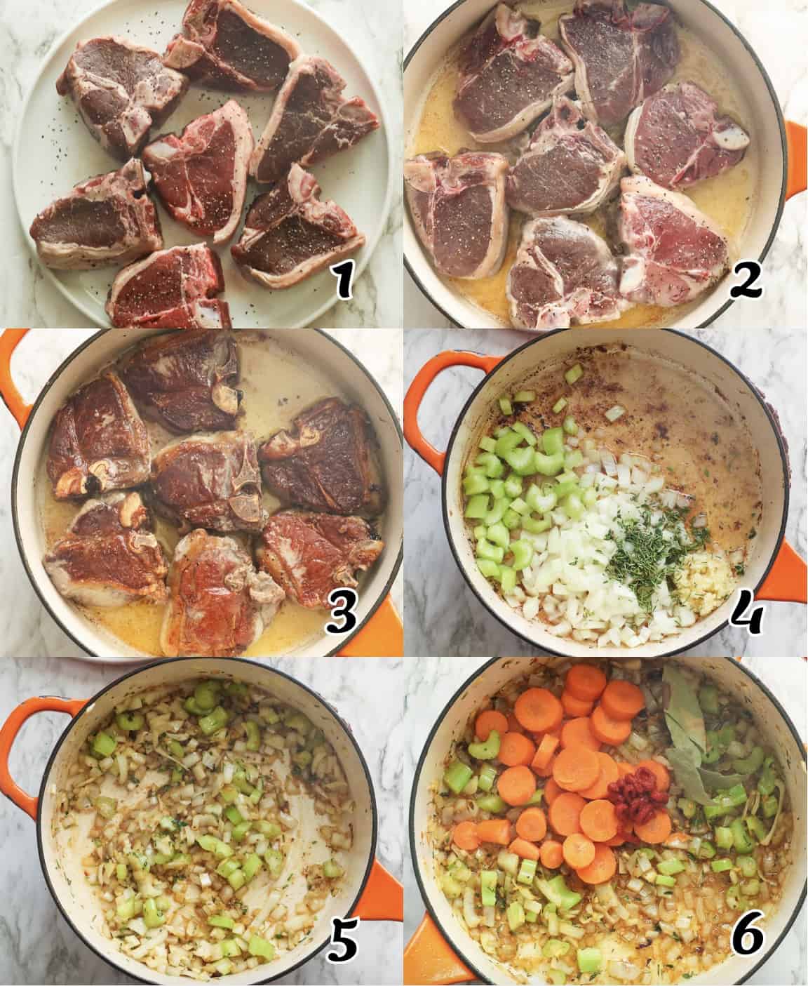 Saisir la viande et faire revenir les légumes