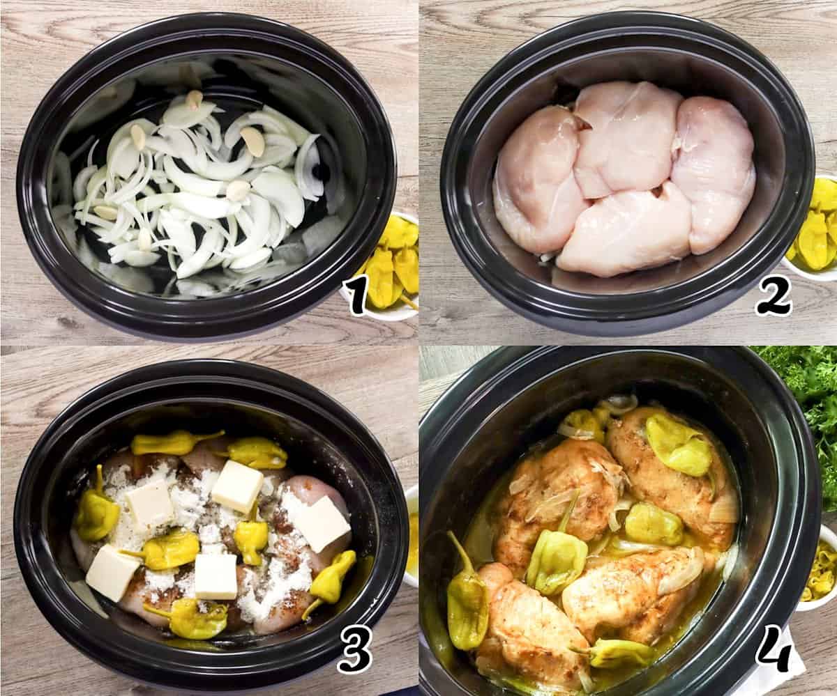 Assemble the ingredients in the slow cooker and simmer