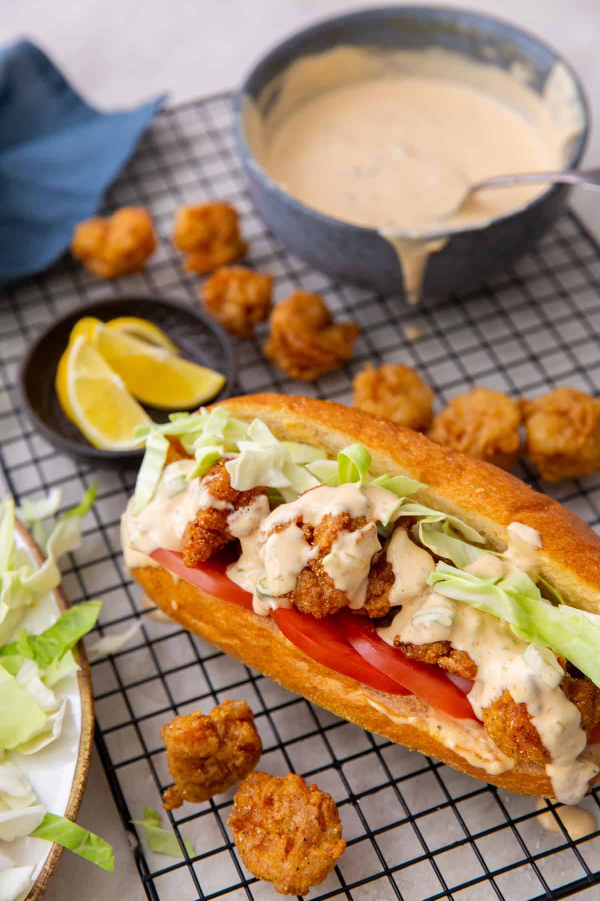 Shrimp Po’Boy Sandwich for an insanely delicious lunch