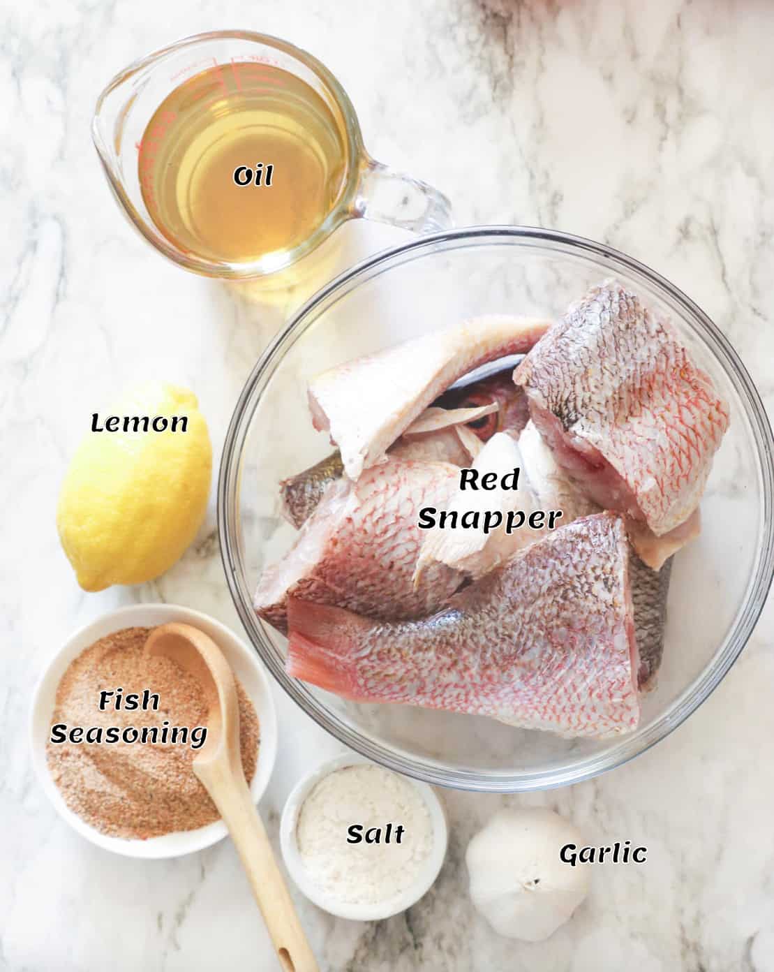 What you need to fry red snapper