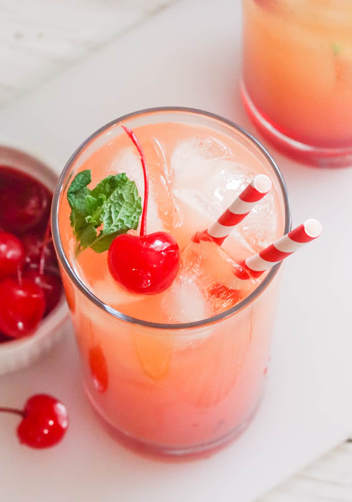 Crazy delicious Shirley Temple drink perfect for kids