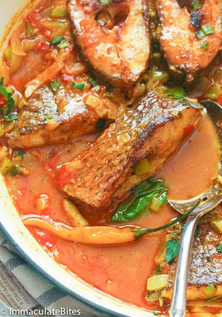Enjoy curry fish for African soul food