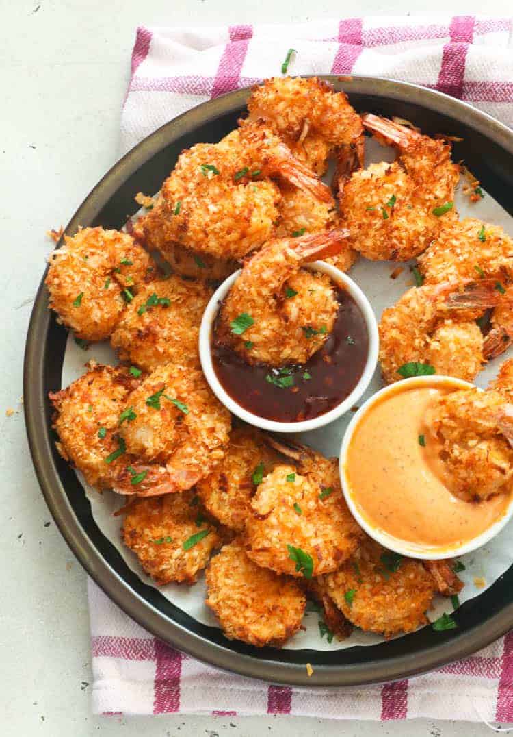 Air-Fryer Coconut Shrimp is irresistibly sweet, crunchy, and juicy