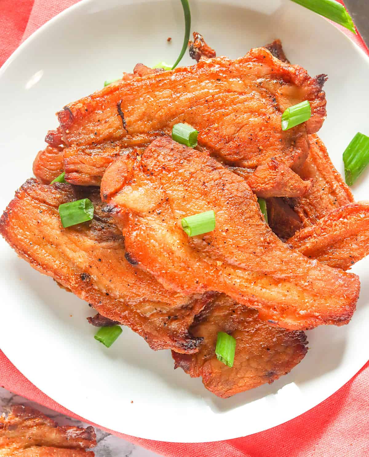 A plateful of crispy pork jowl for soul food comfort