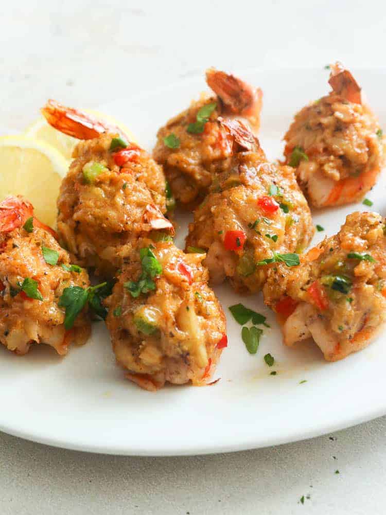 Crab-Stuffed Shrimp loaded with cheese and spice