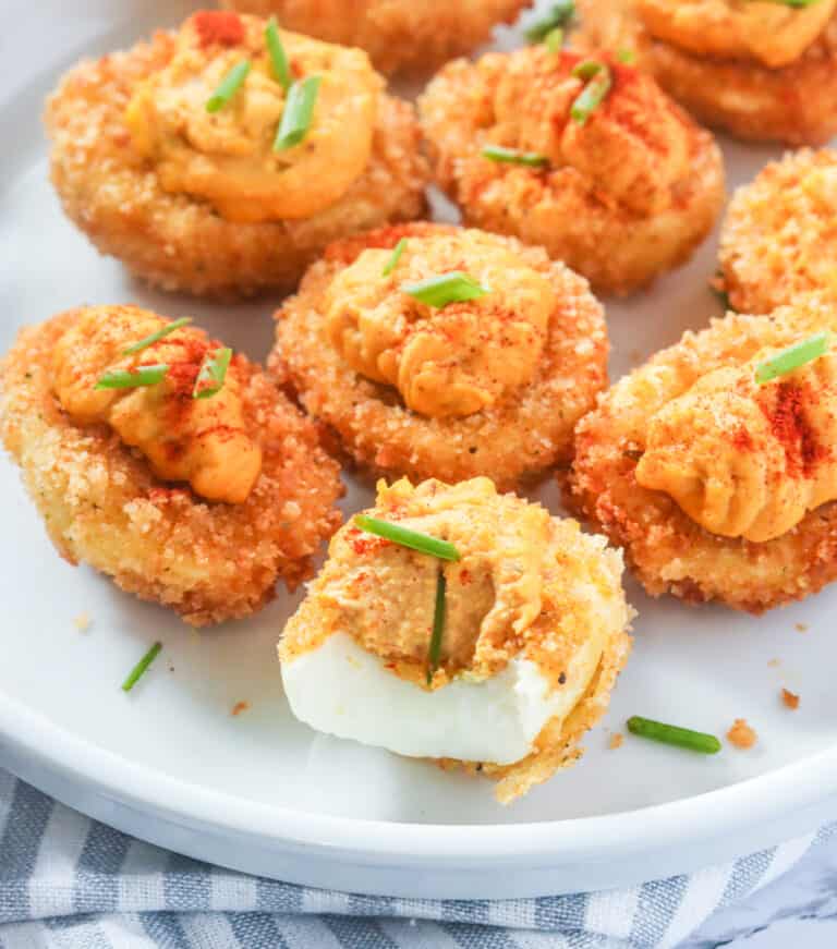 Fried Deviled Eggs - Immaculate Bites