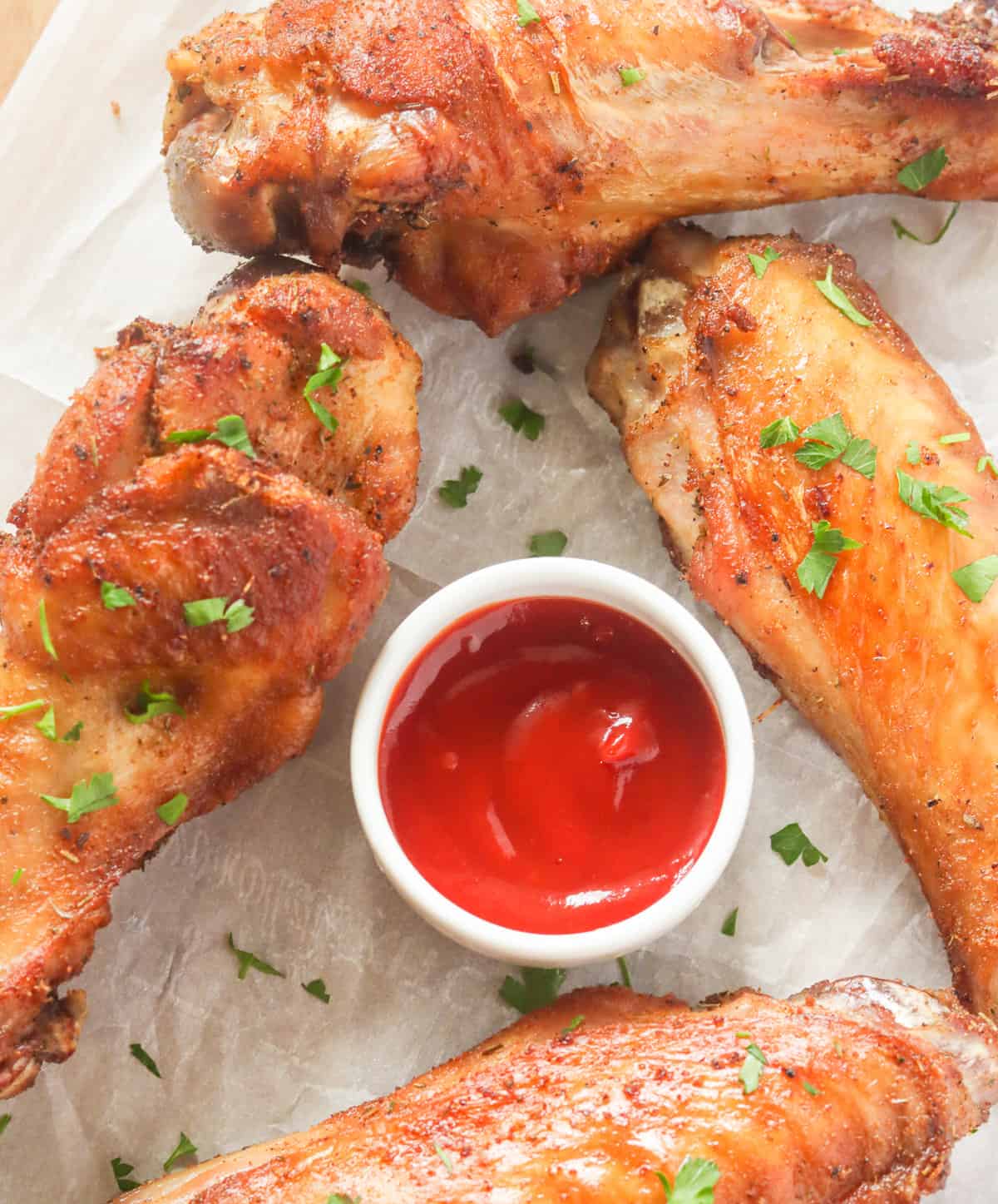 Smoked Turkey Wings with Gravy Dipping Sauce - Hey Grill, Hey