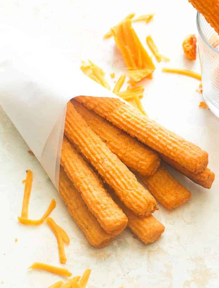 Crazy delicious and butter cheese straws
