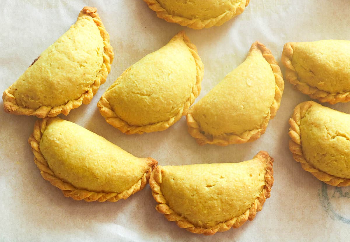 Hot from the oven Jamaican meat patties