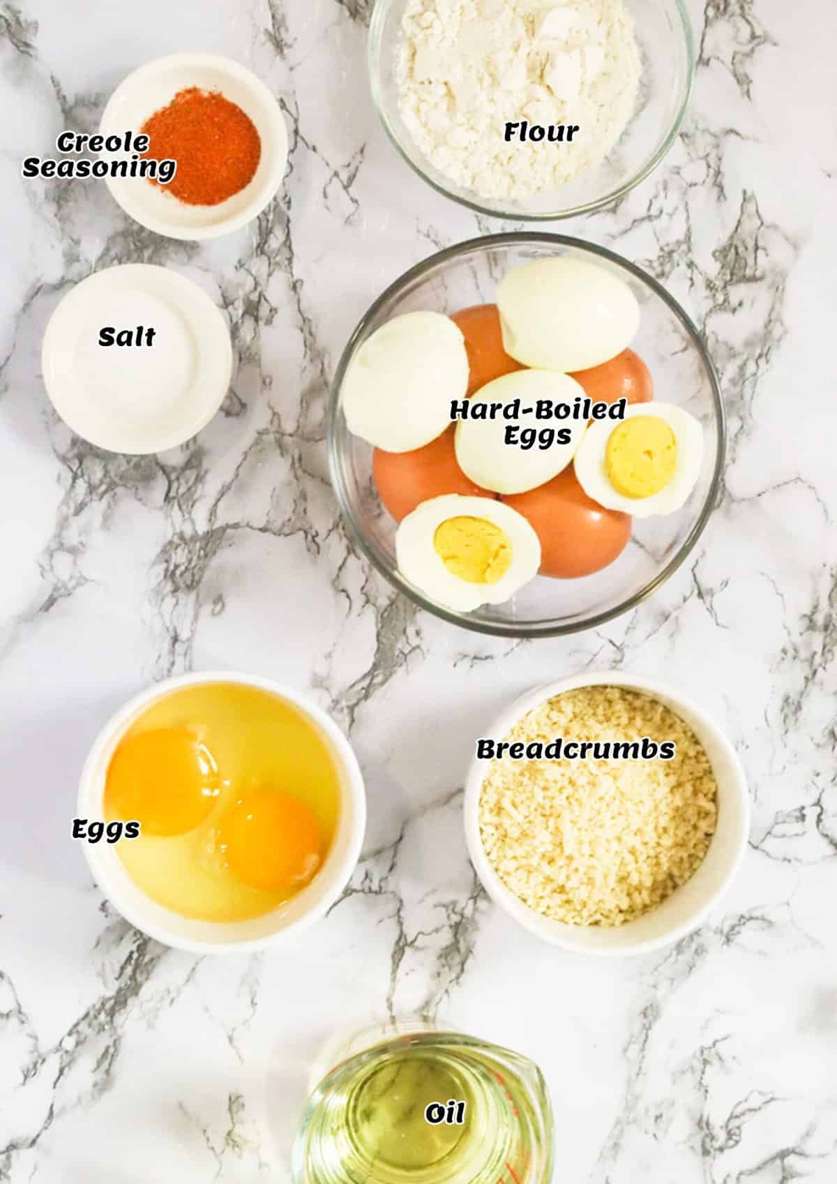 Recipe Ingredients fried deviled eggs