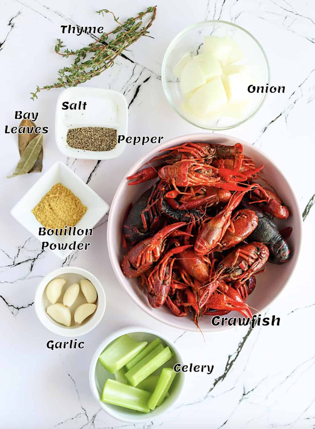 What you need for crayfish bisque soup