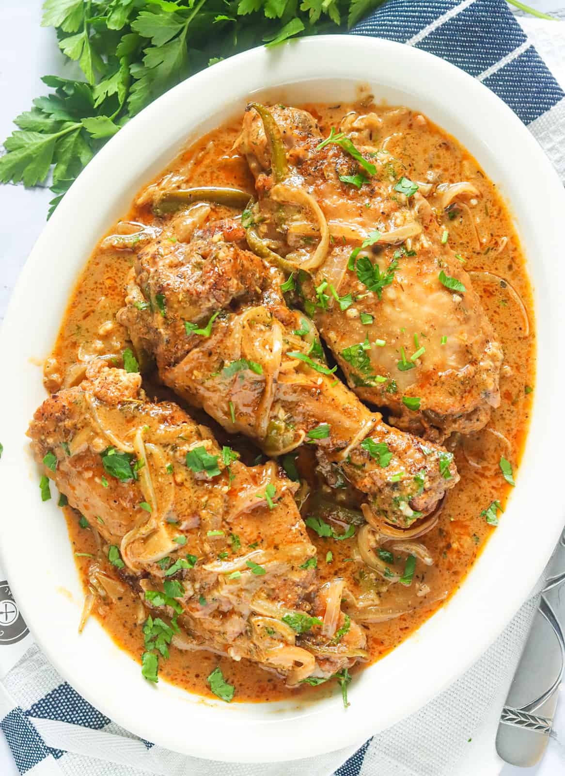 One Pan Smothered Turkey Wings