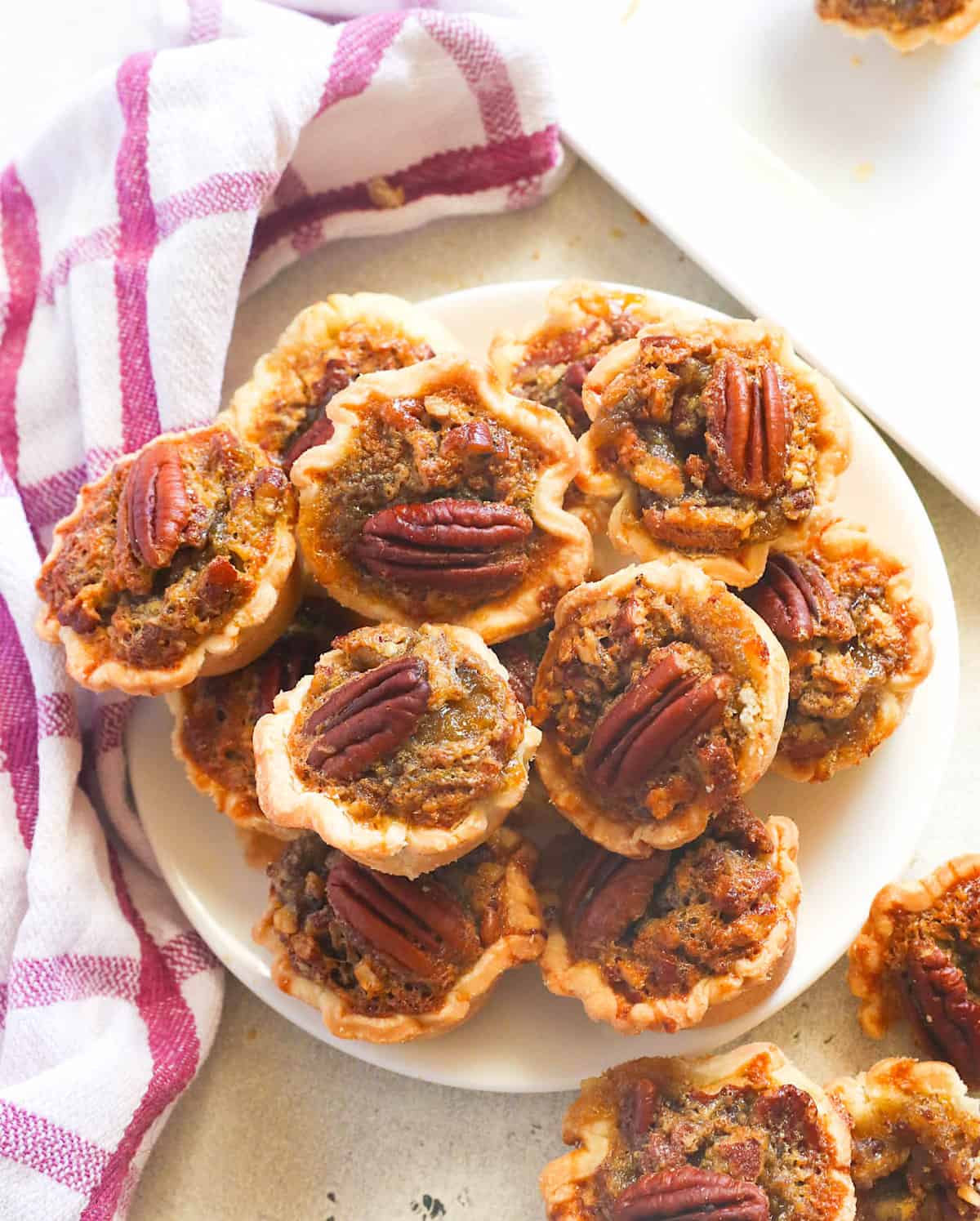 Enjoying ridiculously tasty mini pecan pies