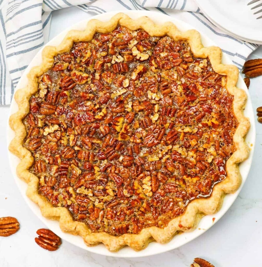 Cool and insanely delicious sweet potato pecan pie