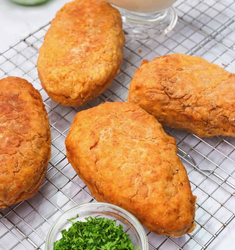 Fresh off the stove fried chicken breast for pure comfort food