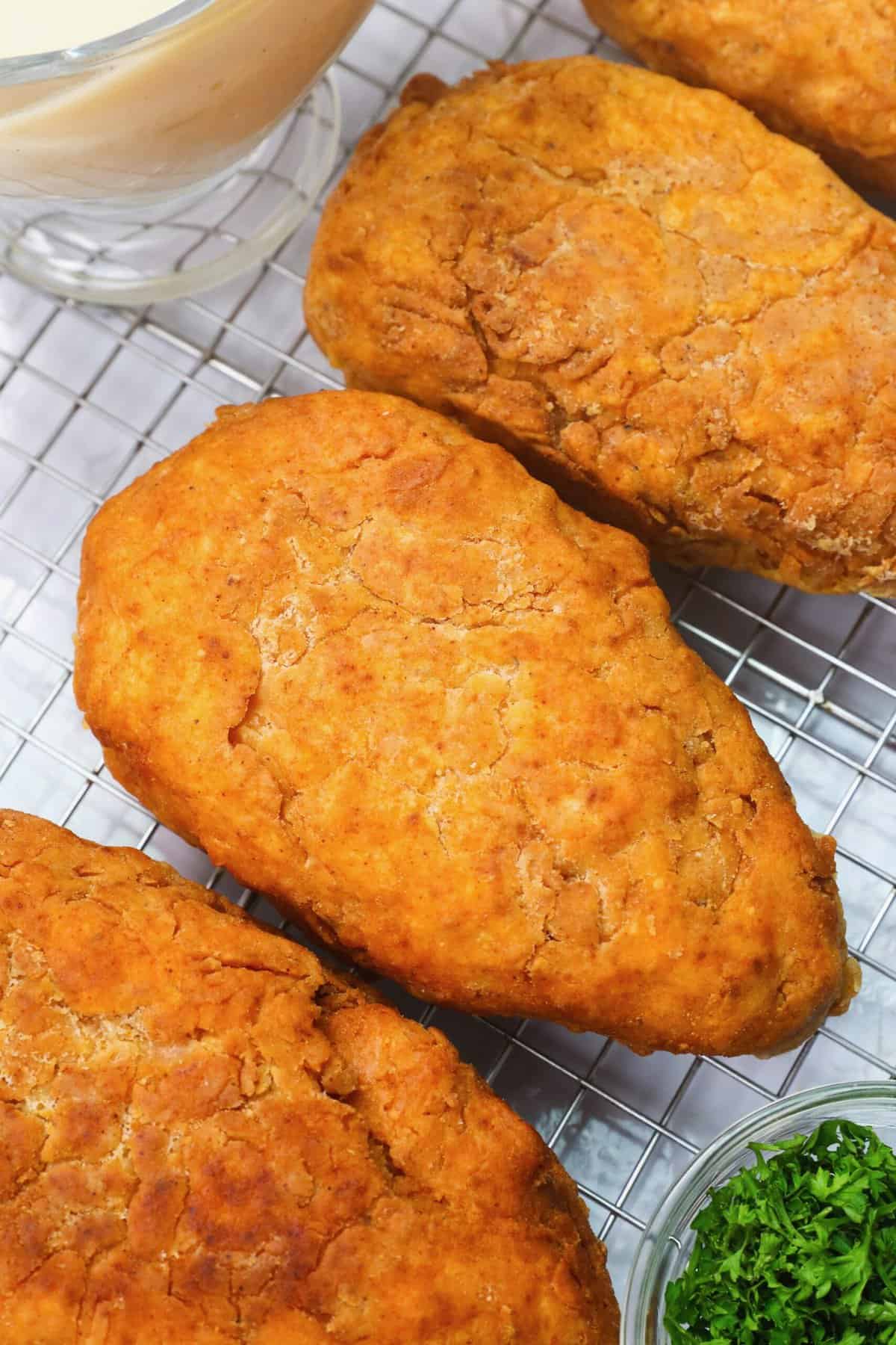 Crazy delicious fried chicken breast for the ultimate soul food