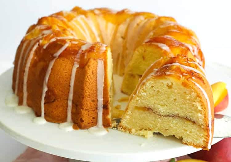 Peach Cobbler Pound Cake