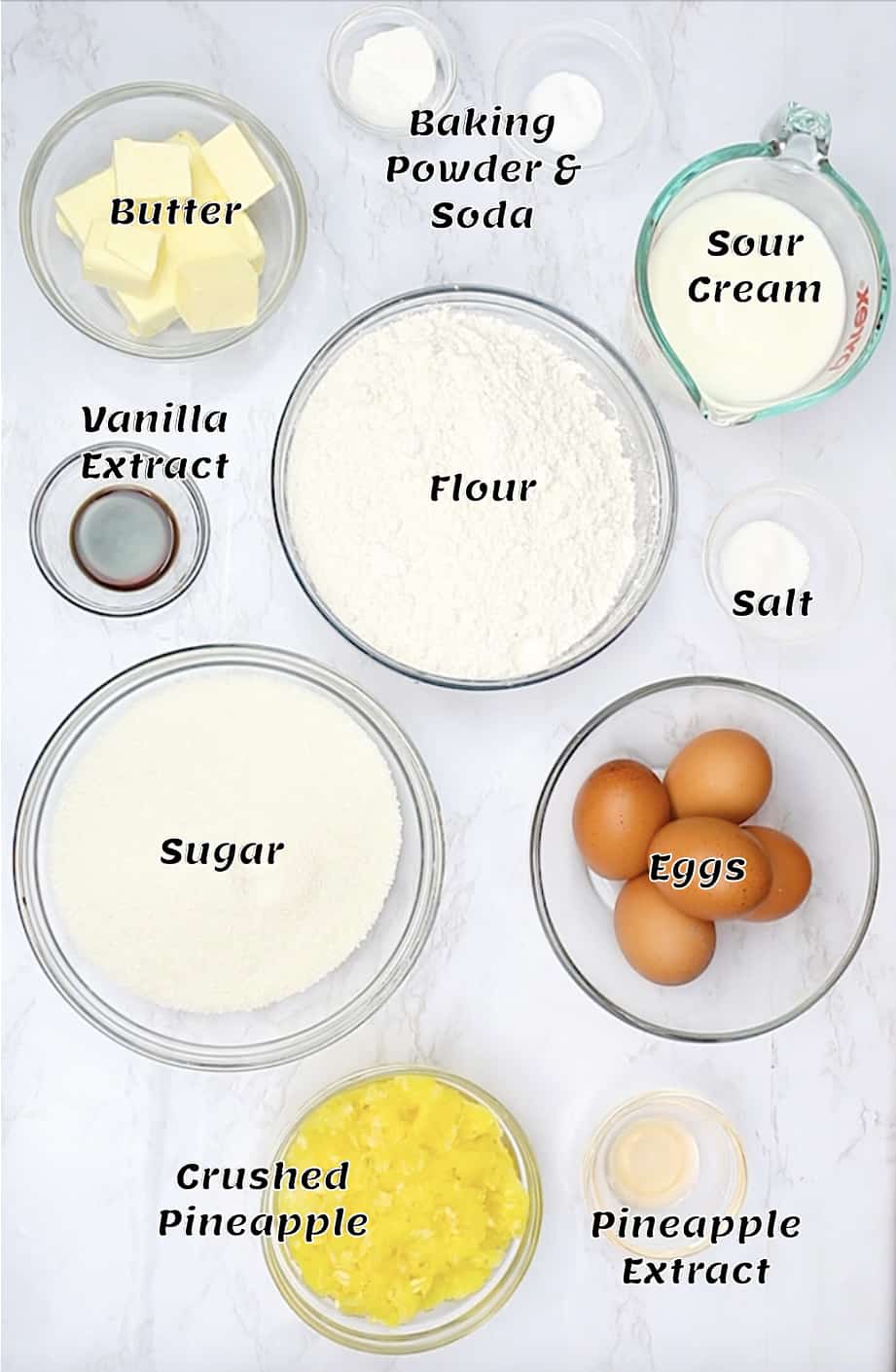 What you need to make the cake and glaze