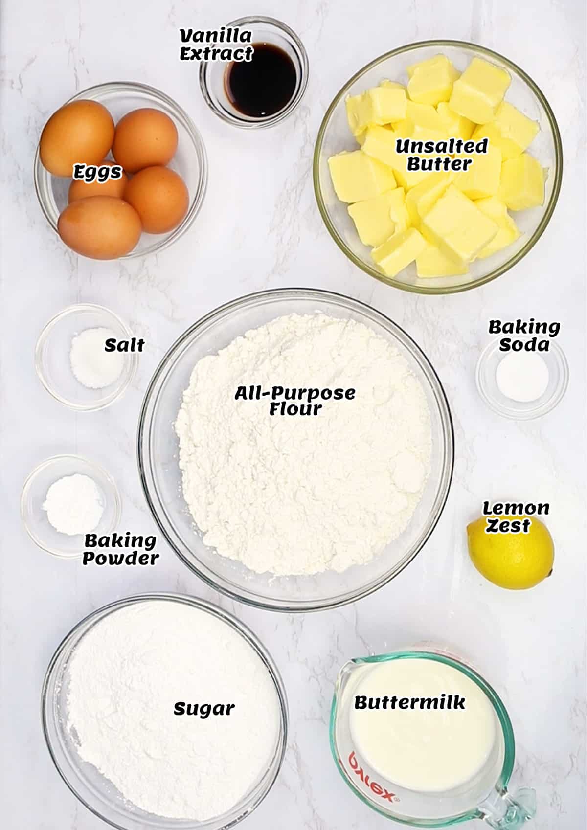 What you need to make buttermilk pound cake