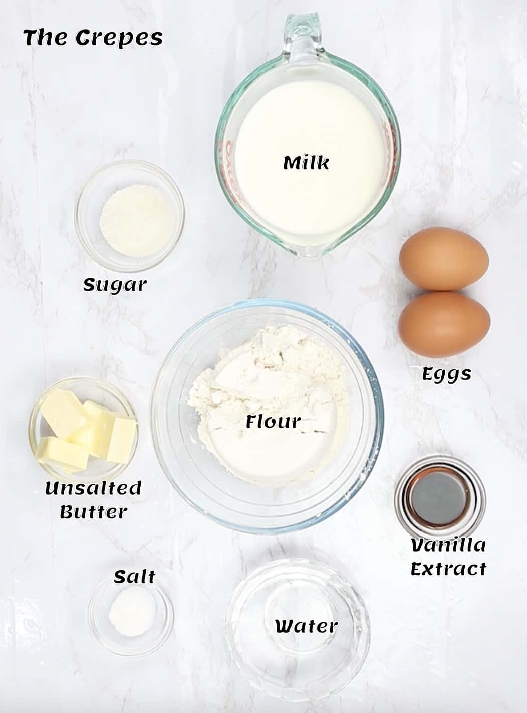 Crepe recipe ingredients for crepes suzette