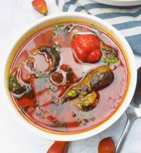 Enjoy a fabulous bowl of Palm Nut Soup