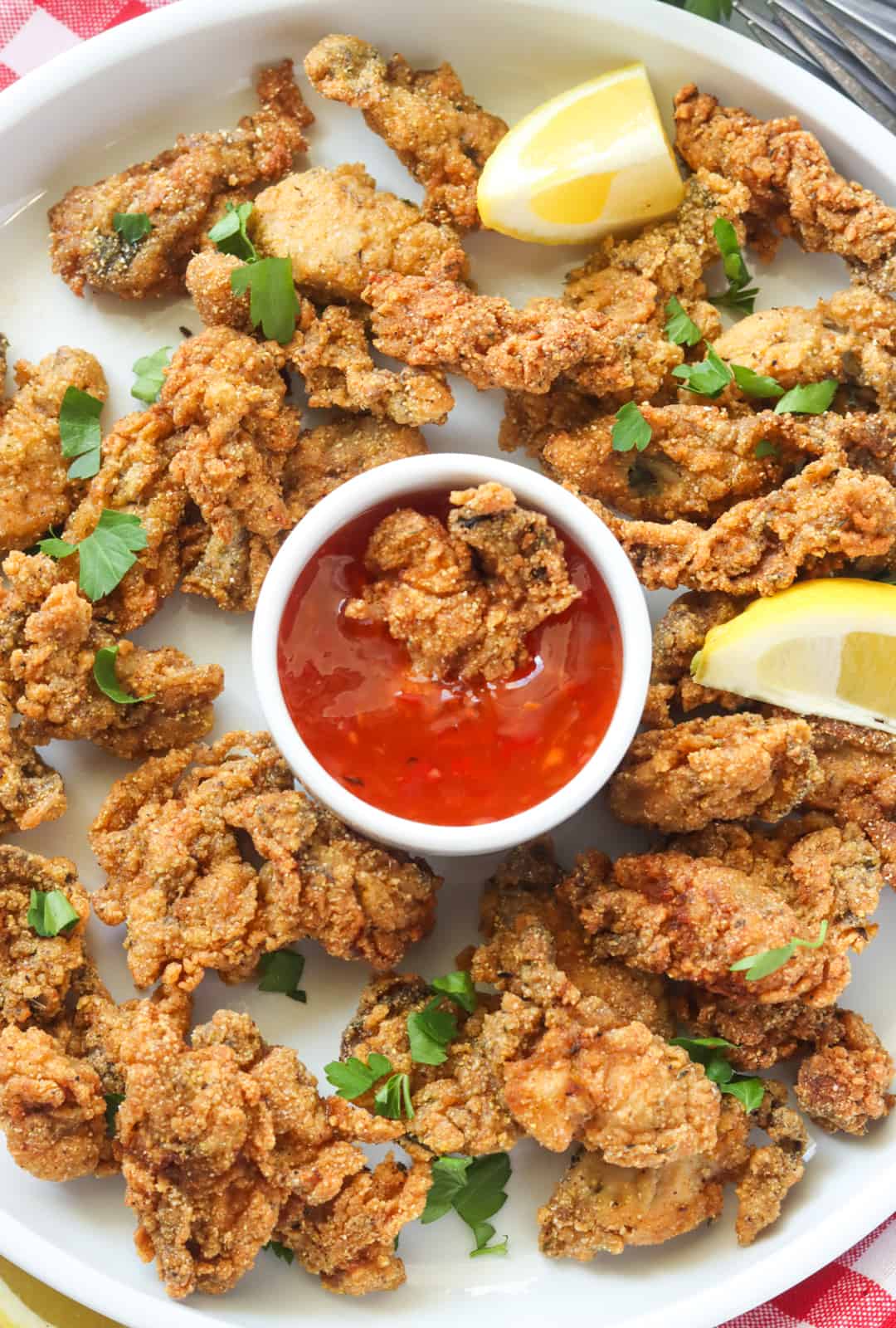 Delicate Fried oysters encased in a bold mix of herbs and spices