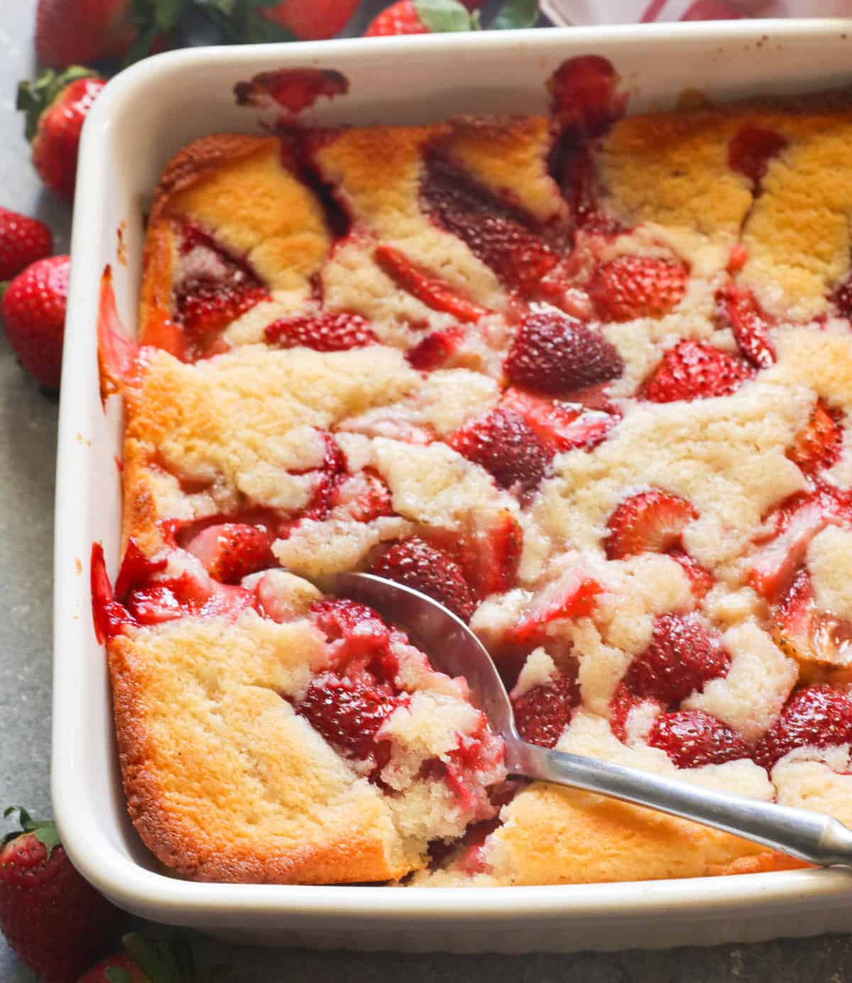 Serving up summertime fun with strawberry cobbler