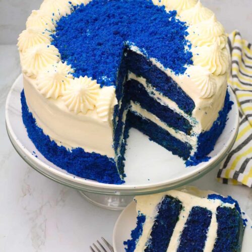 Blue Velvet Cake Recipe (Delicious) - Immaculate Bites