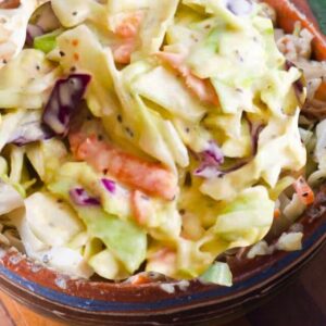 Creamy Coleslaw Side Dish Recipe with Mayo (2)
