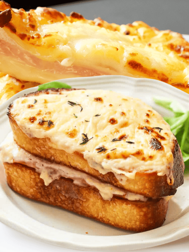 Croque Monsieur is the ultimate French ham and cheese sandwich.