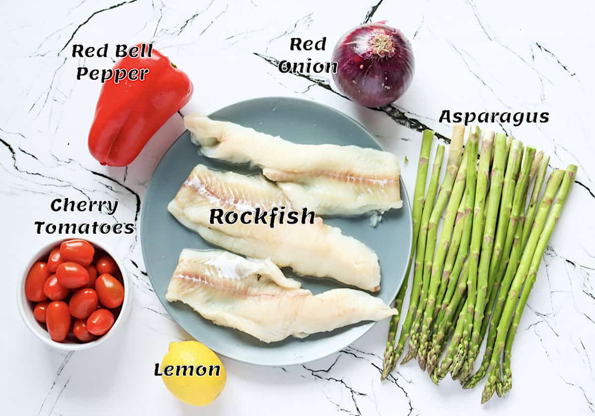 Baked Rockfish ingredients