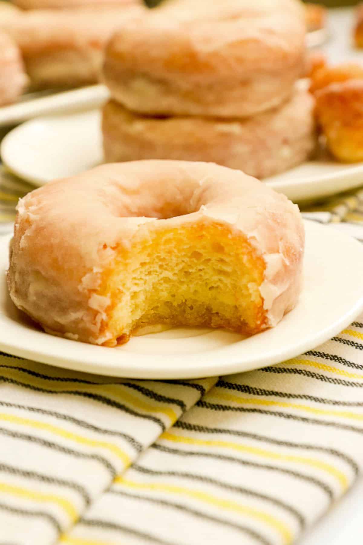 Enjoy biting into pure deliciousness with a homemade glazed donut