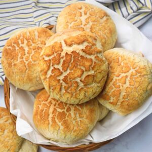 A plateful of ridiculously tasty Dutch crunch bread